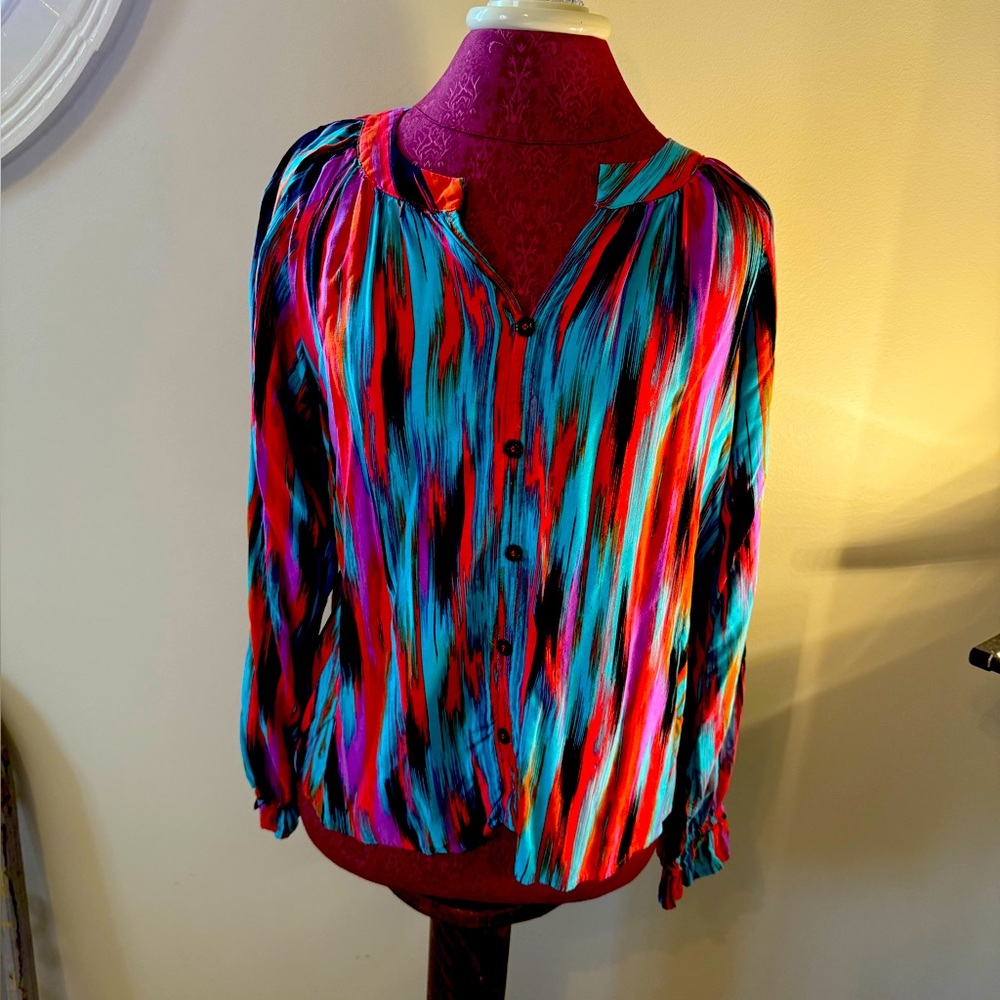 Vibrant Savannah Jane Multicolor Women's Top